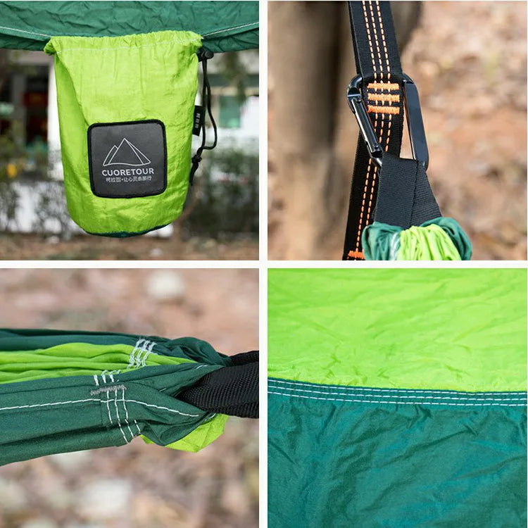 Portable Parachute Fabric Camping Hammock