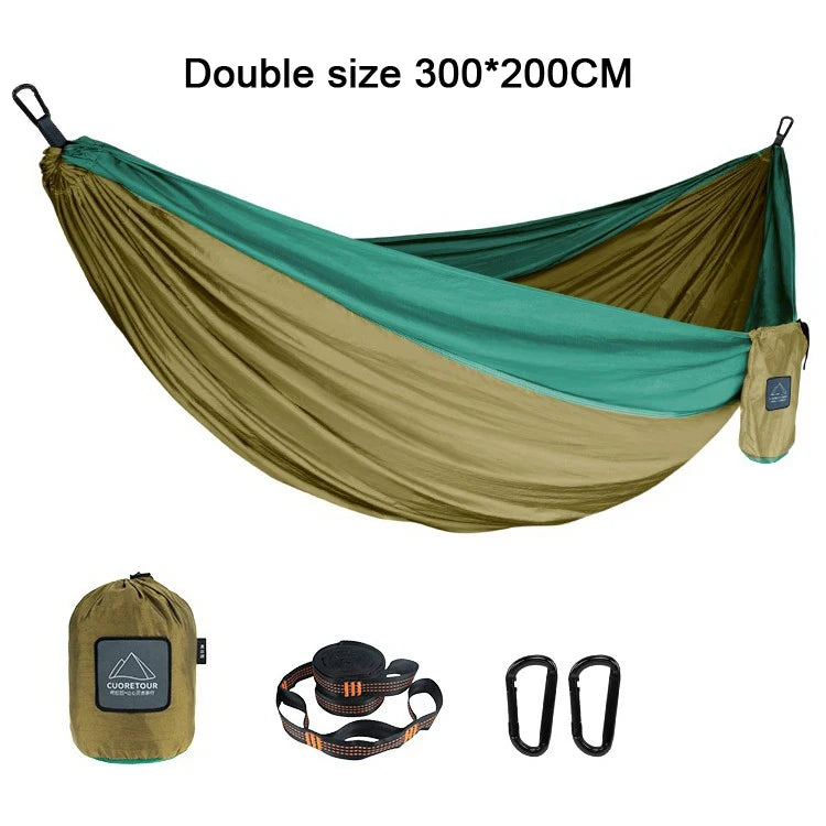 Portable Parachute Fabric Camping Hammock
