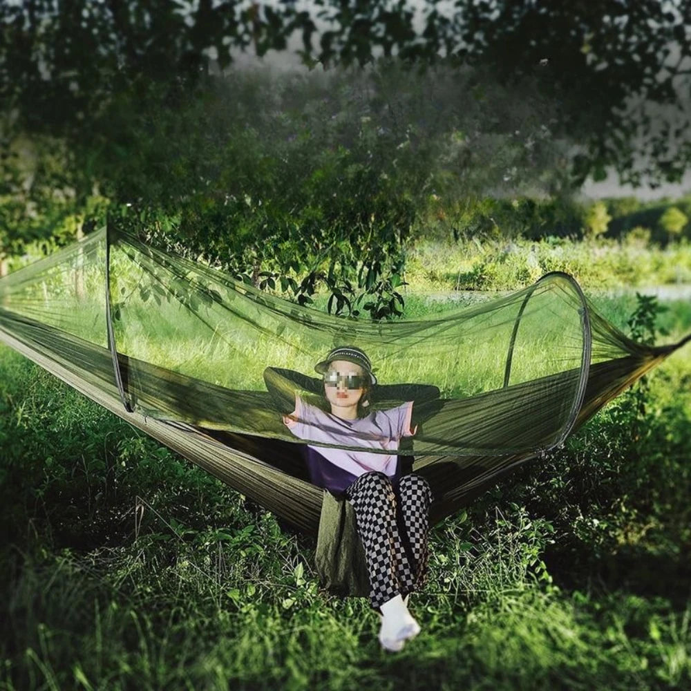 Automatic Camping Hammock with Mosquito Net