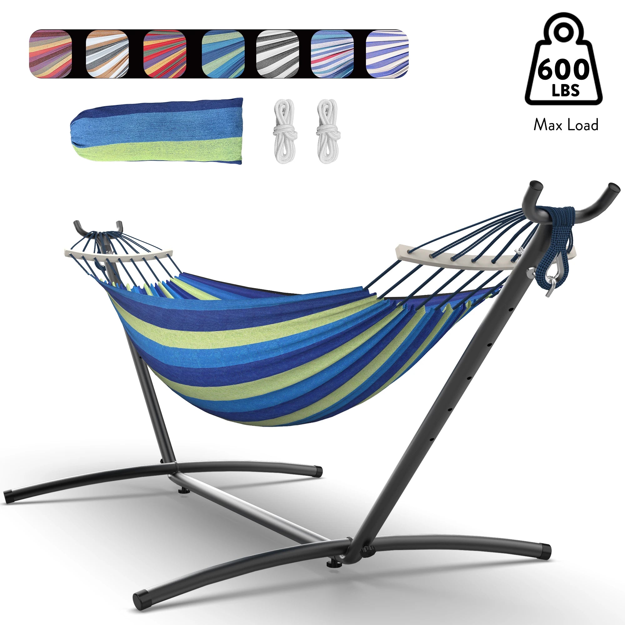 Hammock with Adjustable Stand Set