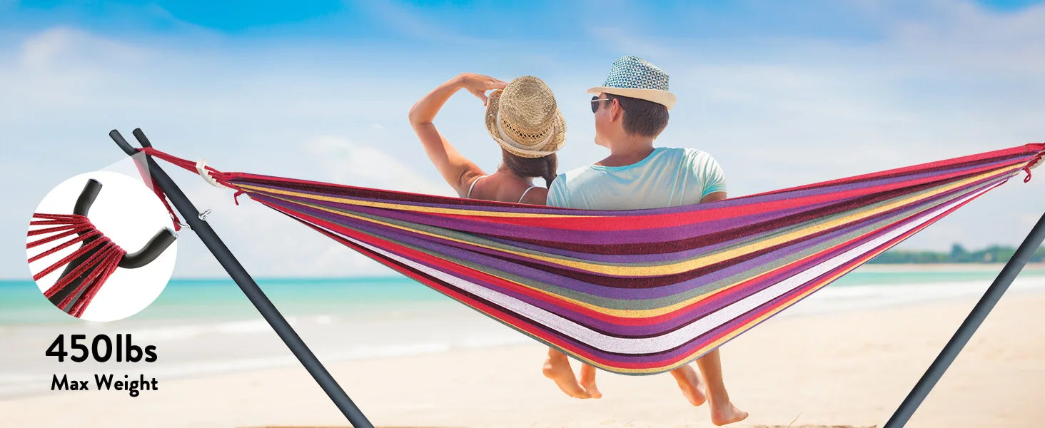 Hammock with Adjustable Stand Set