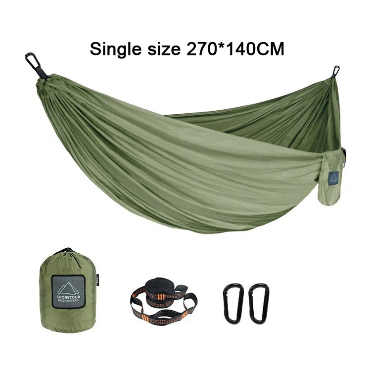 Portable Parachute Fabric Camping Hammock