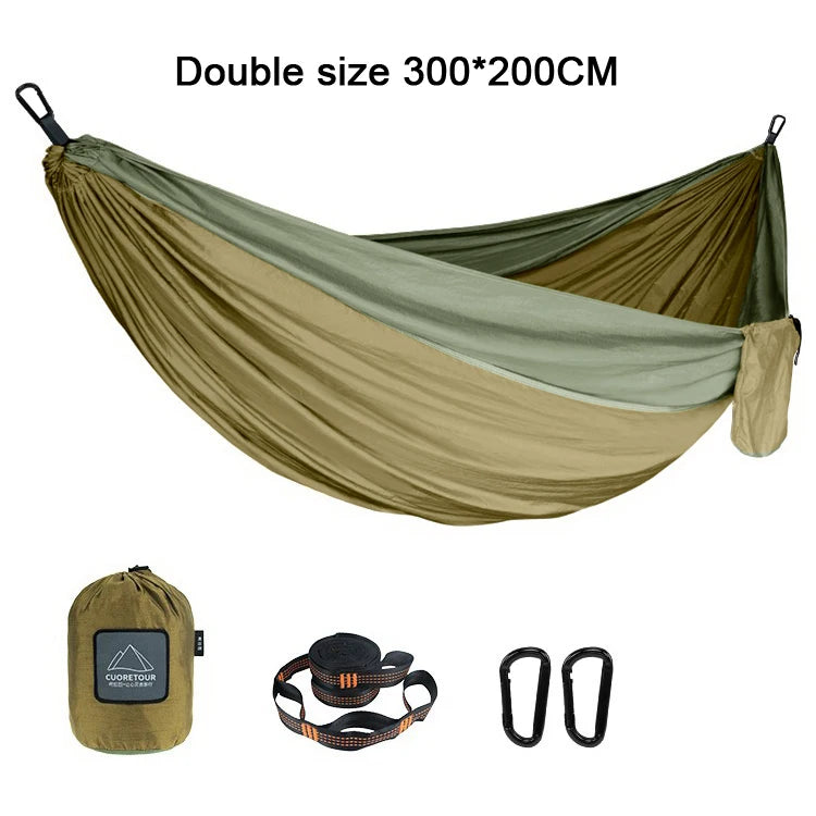 Portable Parachute Fabric Camping Hammock