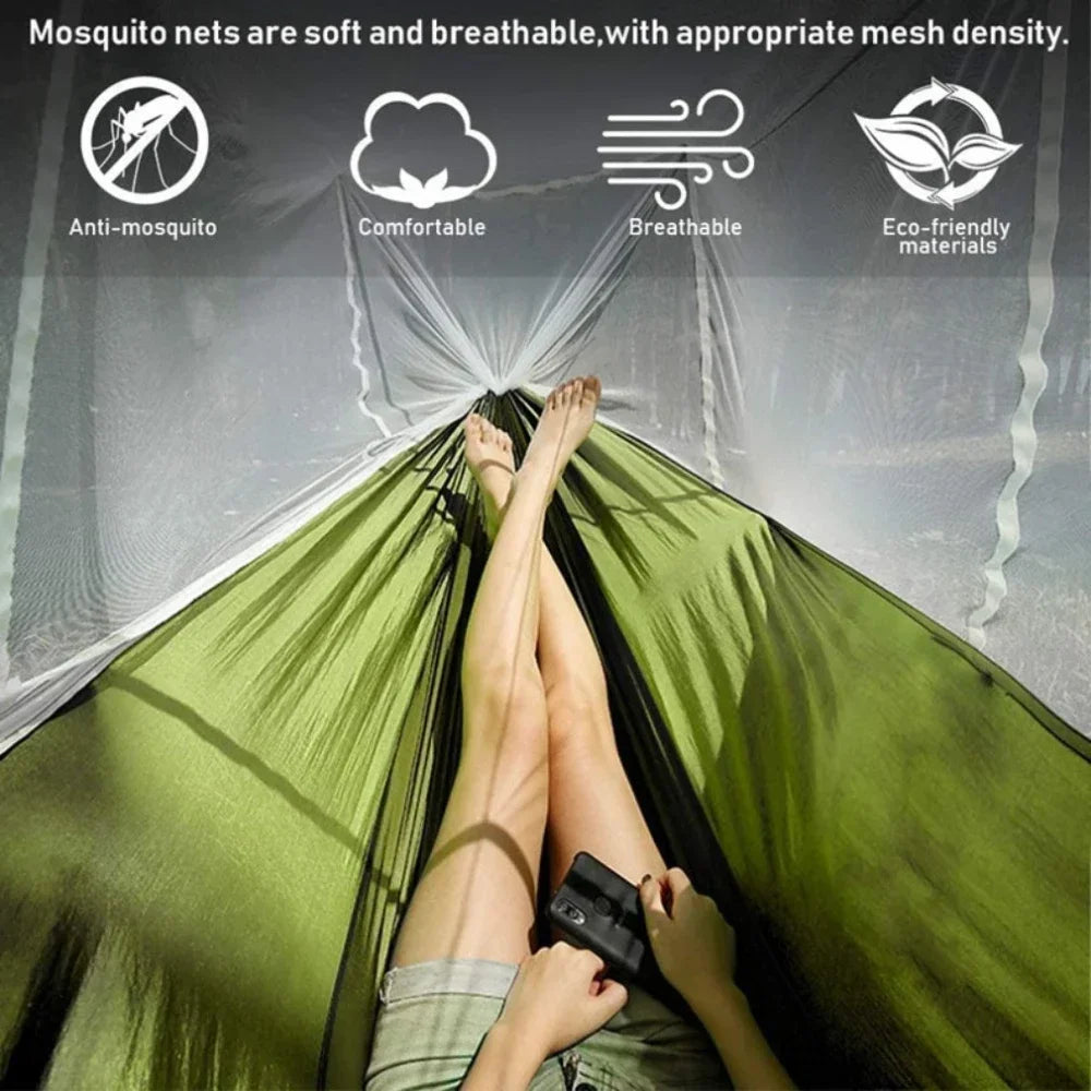 Automatic Camping Hammock with Mosquito Net