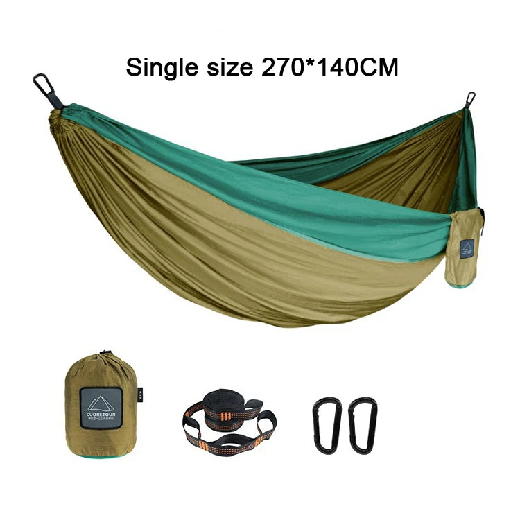Portable Parachute Fabric Camping Hammock