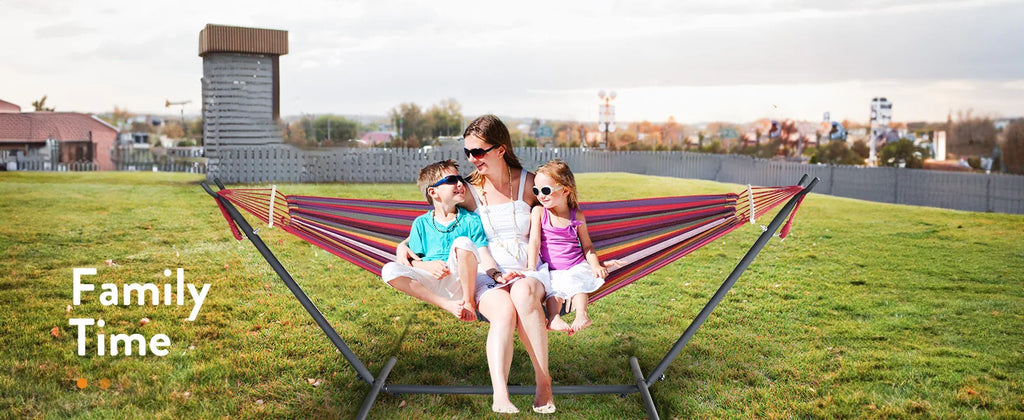 Hammock with Adjustable Stand Set