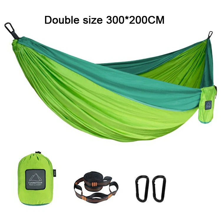 Portable Parachute Fabric Camping Hammock