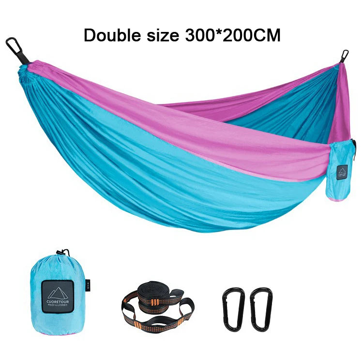 Portable Parachute Fabric Camping Hammock