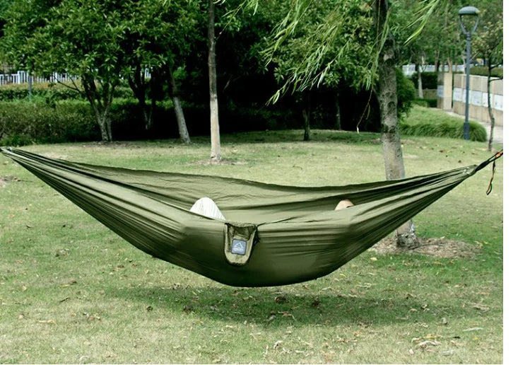 Portable Parachute Fabric Camping Hammock