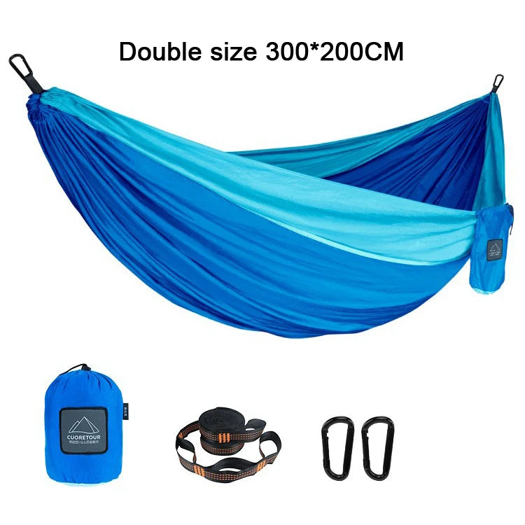 Portable Parachute Fabric Camping Hammock