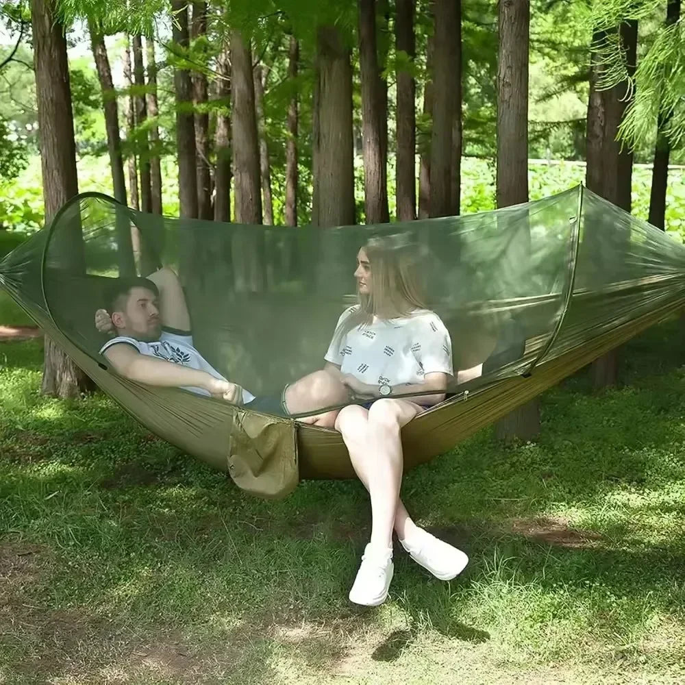 Automatic Camping Hammock with Mosquito Net