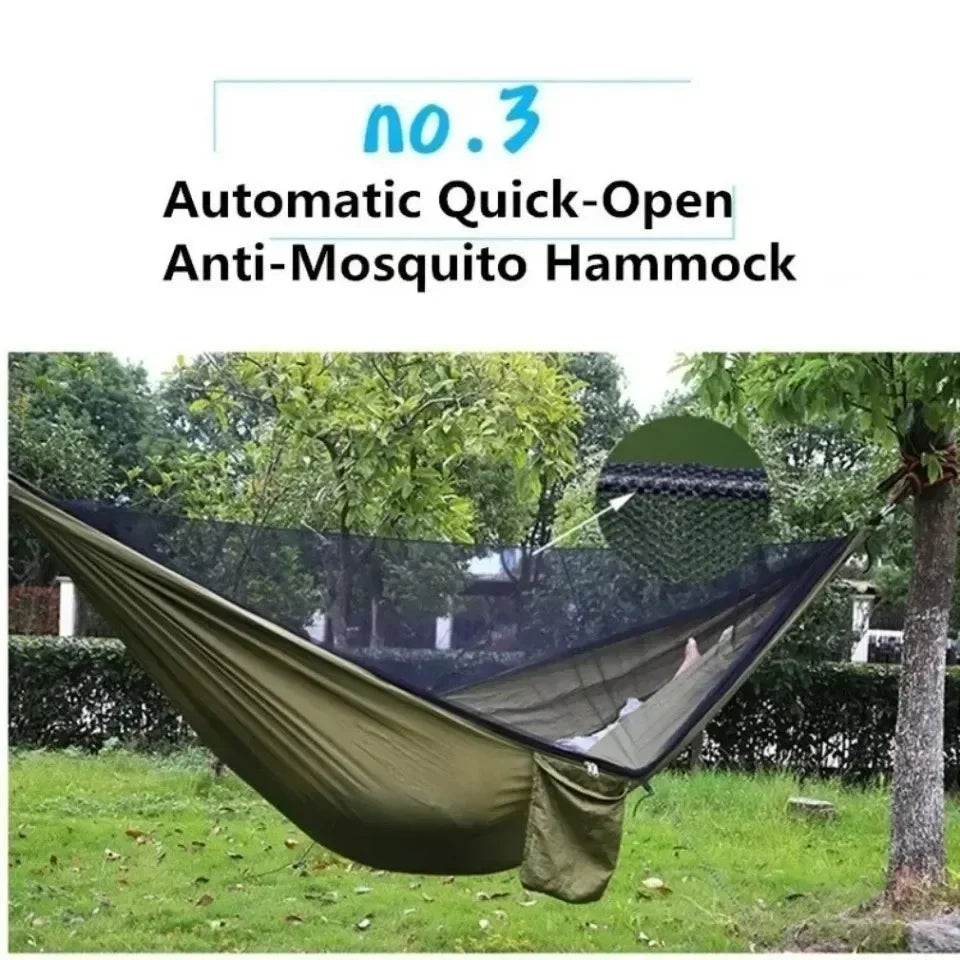 Automatic Camping Hammock with Mosquito Net