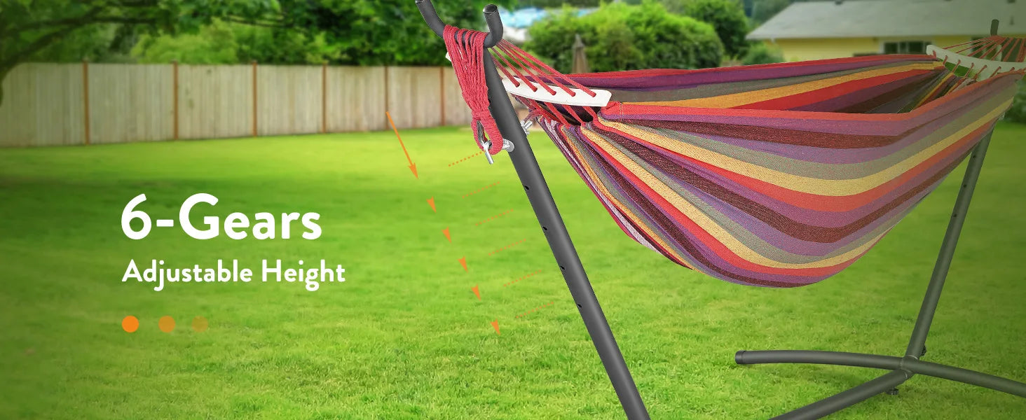 Hammock with Adjustable Stand Set