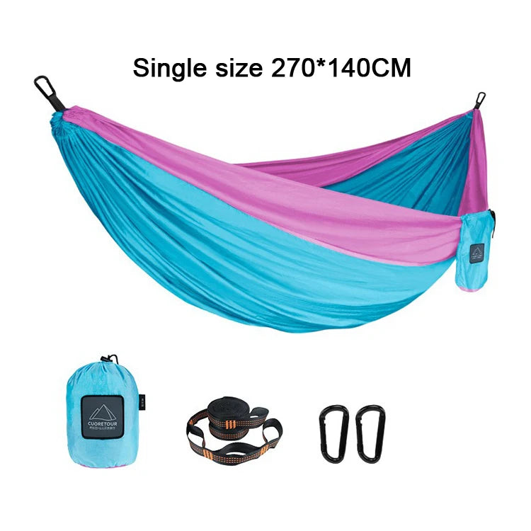 Portable Parachute Fabric Camping Hammock