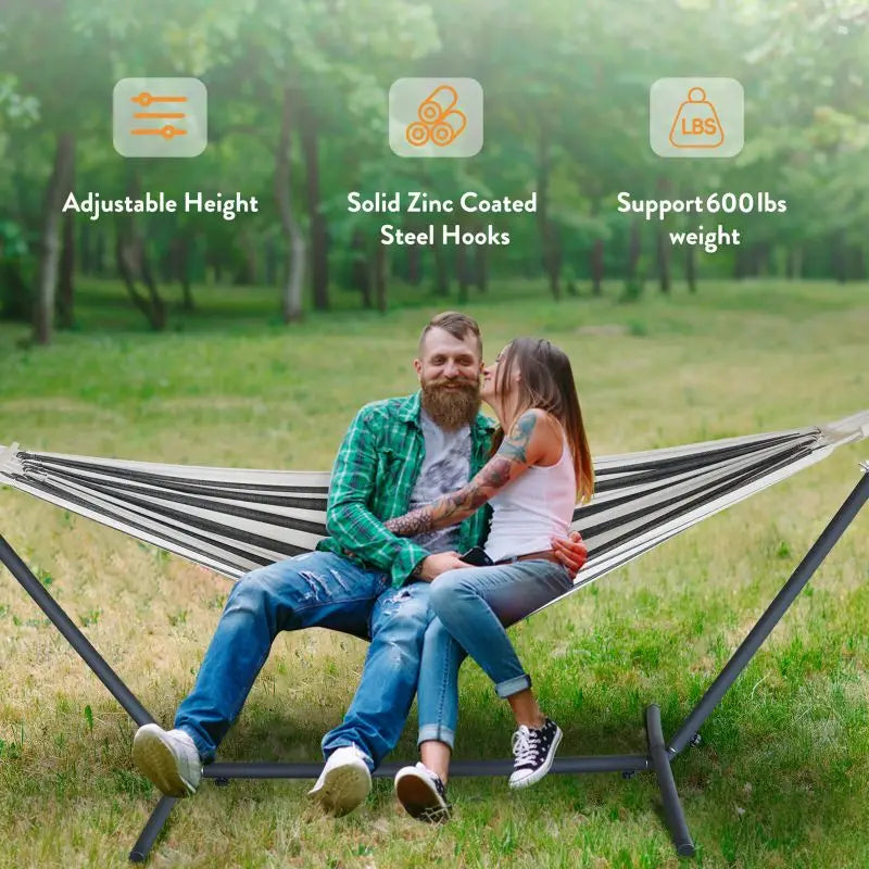 Hammock with Adjustable Stand Set