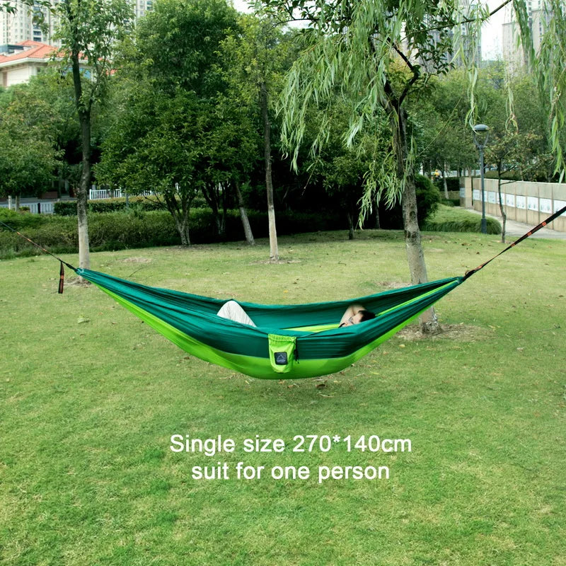 Portable Parachute Fabric Camping Hammock