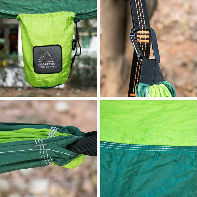 Portable Parachute Fabric Camping Hammock