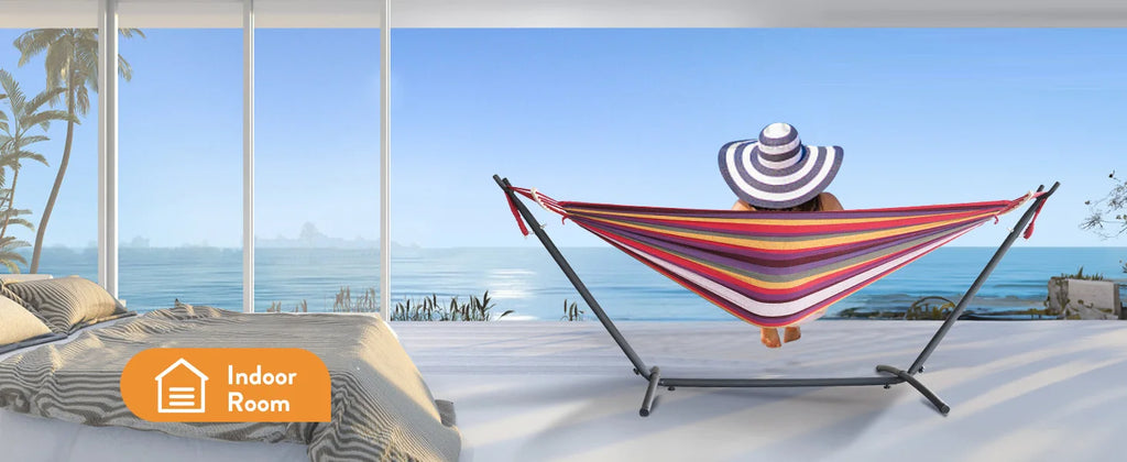 Hammock with Adjustable Stand Set